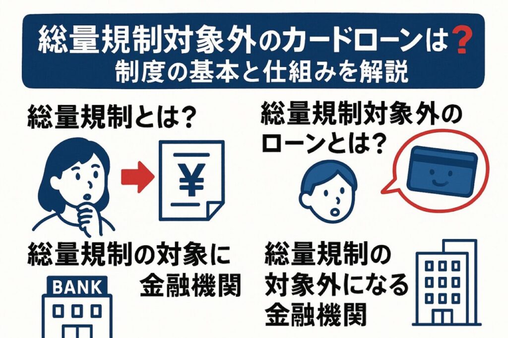 総量規制対象外のカードローンを解説